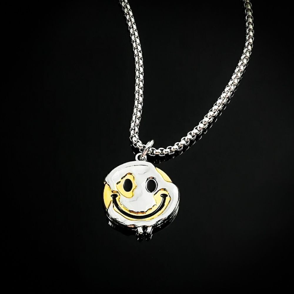 Drippy Smiley Face Necklace